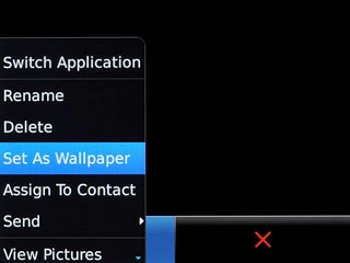Press Set As Wallpaper.
