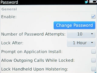 Press Change Password.