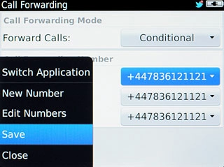 Press Save.The request is sent.