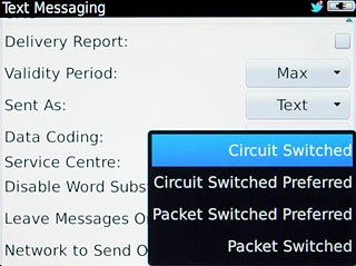 Press Circuit Switched.