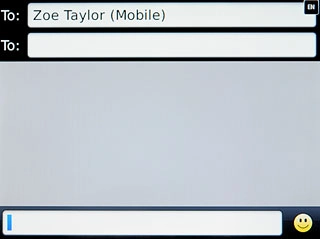 Press the text input field.Write the text for your picture message.