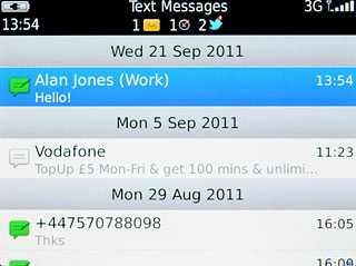 Press and hold the required picture message until a pop-up menu is displayed.
