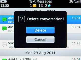 Press Delete to confirm.