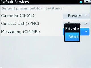 Press the required email account.
