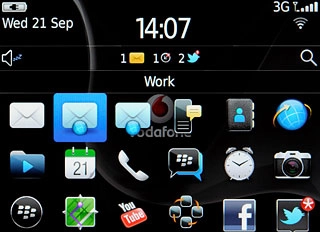 Press the required email account.