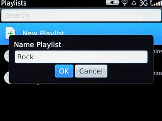 Key in a name for the list and press OK.