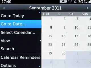 Press Go To Date....