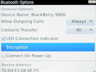 Press the menu item to turn the function on or off.