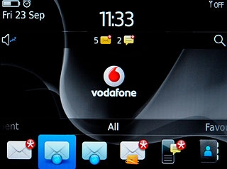 The email message icon shows that you've received a new email message.Further information:Read email message