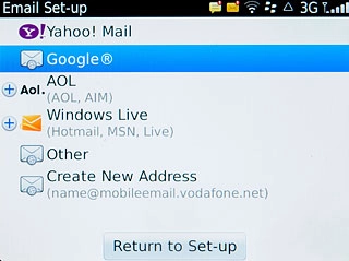 Press the required provider.