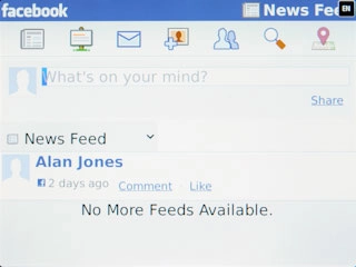 Press What's on your mind?.