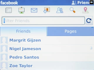 Press the required friend.