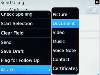 Press Document.Go to the required folder.