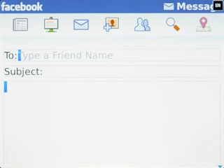 Press the text input field and write the required message.