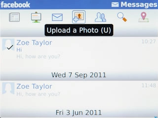 Press the upload picture icon.