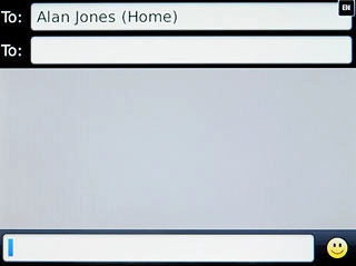 Press the text input field.