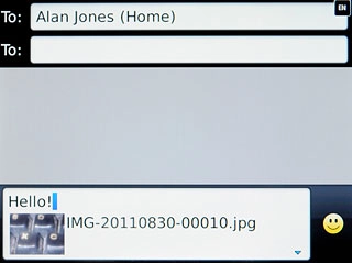Press the text input field.