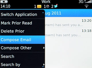 Press Compose Email.