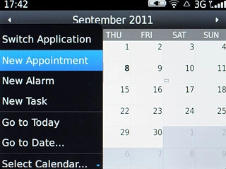 Press New Appointment.