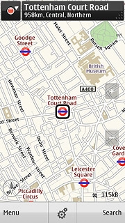 Press Search.Key in the required destination.