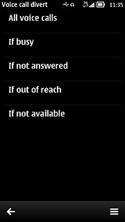 Press one of the following options:All voice calls