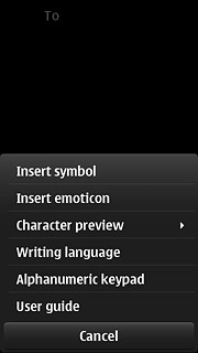 Press Writing language.