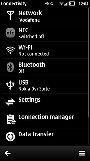 Press Bluetooth.