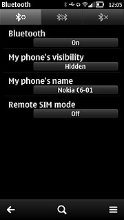 Press My phone's visibility.
