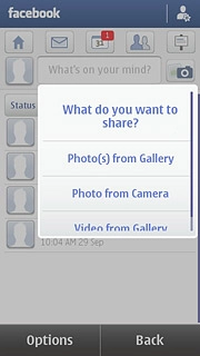 To upload a new picture:Press Photo from Camera.
