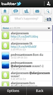 Press the home icon.
