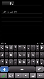 To key in numbers or symbols:Press 12#.