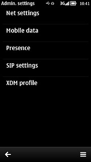 Press Mobile data.