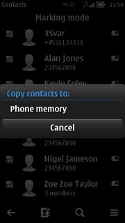 Press Phone memory.