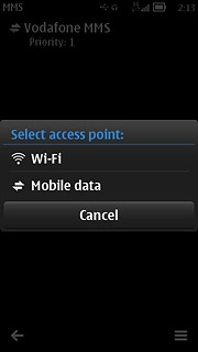 Press Mobile data.