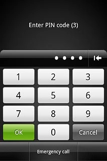 Key in your PIN and press OK.