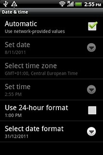 When the box next to the menu item is ticked (V), the function is turned on.