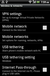 Press Mobile networks.