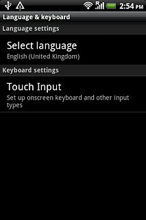 Press Select language.