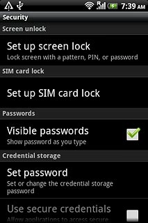 Press Set up SIM card lock.