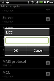 Key in 505 and press OK.