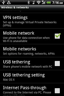 When the box next to the menu item is ticked (V), the function is turned on.