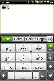 Press arrow down to see more words.