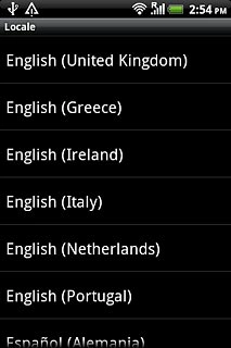 Press the required language.