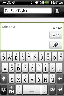 Press Add text.Write the text for your picture message.