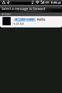 Press the required text message.