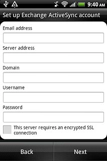 Press the field below Domain and key in the domain.