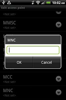 Key in 03 and press OK.