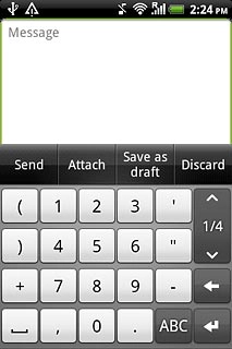Press ABC to return to text input.