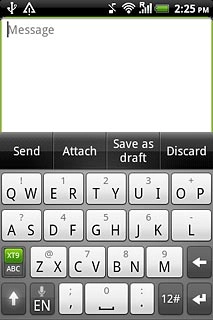 Press once on each letter to write the required word.A number of words based on the letters you've keyed in are displayed.
