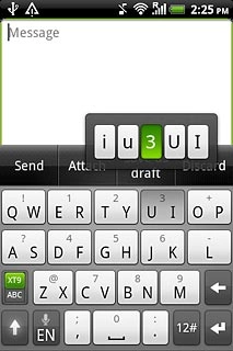 To key in one number:Press and hold the key with the required number until the number is displayed.
